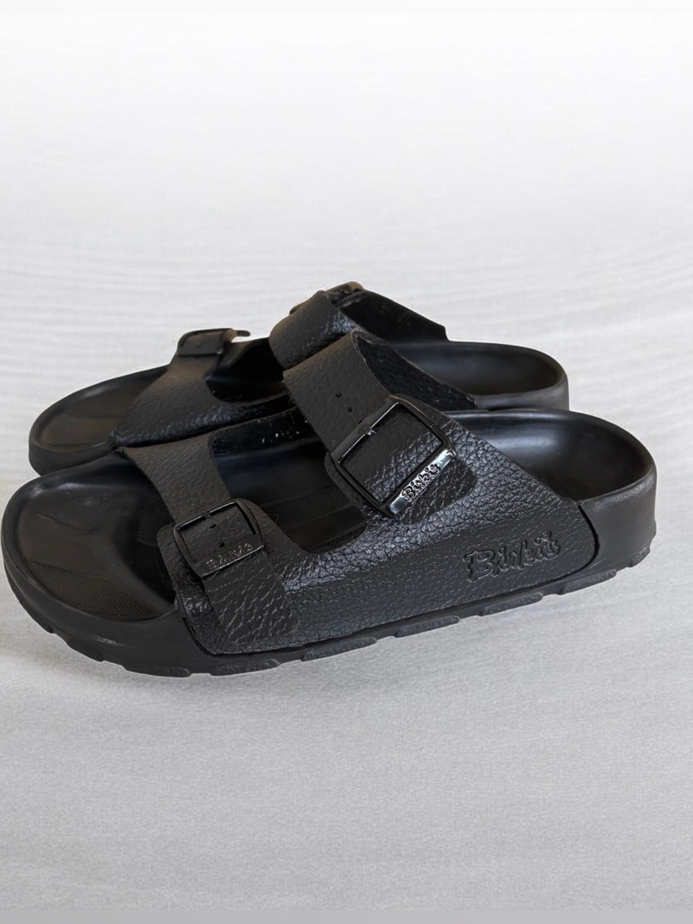 Birkenstock Birkis Arizona Two-Strap Sandals in Black